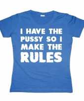 Fun shirt i make the rules voor dames kopen