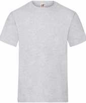 Grijze t-shirts met ronde hals 195 gr voor heren kopen