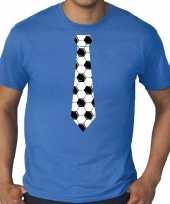 Grote maten blauw fan shirt kleding voetbal stropdas ek wk voor heren kopen