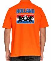 Grote maten oranje fan poloshirt kleding holland met een nederlands wapen ek wk voor heren kopen