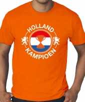 Grote maten oranje fan shirt kleding holland kampioen met beker ek wk voor heren kopen