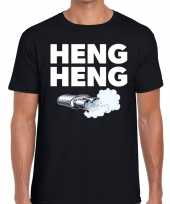Heng heng zwarte cross achterhoek t-shirt zwart voor heren kopen