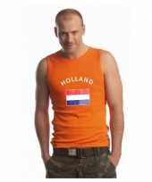 Heren singlet met de hollandse vlag kopen