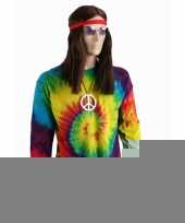 Hippie t-shirt lange mouw rainbow kopen