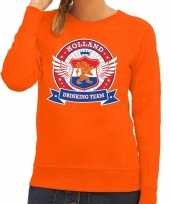Holland drinking team sweater oranje dames kopen 10140286