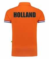 Holland fan polo t-shirt oranje luxe kwaliteit 200 grams katoen heren kopen