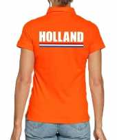 Holland polo t-shirt oranje kingsday voor dames kopen