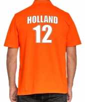 Holland shirt met rugnummer 12 nederland fan poloshirt outfit voor heren kopen