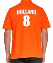 Holland shirt met rugnummer 8 nederland fan poloshirt outfit voor heren kopen