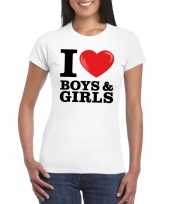 I love boys girls bi t-shirt wit dames kopen