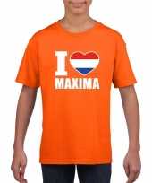 I love maxima shirt oranje kinderen kopen