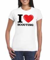I love scouting t-shirt wit dames kopen