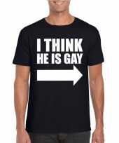 I think he is gay shirt zwart voor heren kopen