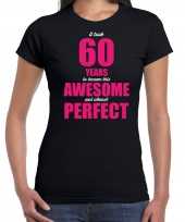 It took 60 years to become this awesome t-shirt 60 jaar verjaardag shirt zwart voor dames kopen
