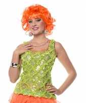 Jaren 80 hemd neon groen