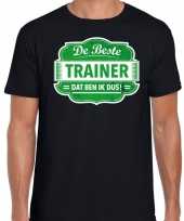 Kado shirt voor de beste trainer zwart voor heren kopen 10186568