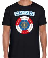 Kapitein captain carnaval verkleed shirt zwart voor heren kopen