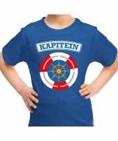 Kapitein carnaval verkleed shirt blauw voor kids kopen