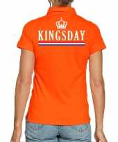 Koningsdag polo t-shirt oranje kingsday voor dames kopen