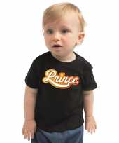 Koningsdag t-shirt prince shirt voor babys zwart kopen