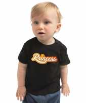 Koningsdag t-shirt princess shirt voor babys zwart kopen