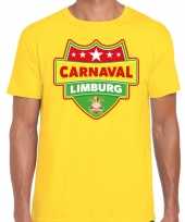 Limburg verkleedshirt voor carnaval geel heren kopen