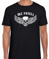 Mc skull rocker t-shirt zwart voor heren kopen