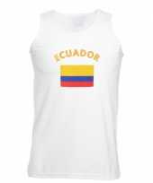 Mouwloos t-shirt met ecuador vlag mouwloos t-shirt kopen