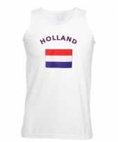 Mouwloos t-shirt met nederlandse vlag kopen