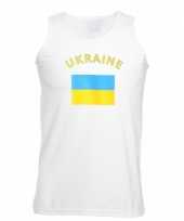 Mouwloos t-shirt met oekraiense vlag mouwloos t-shirt kopen