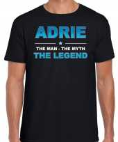 Naam adrie the man the myth the legend shirt zwart cadeau shirt kopen