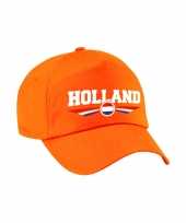 Nederland holland landen pet baseball cap oranje voor kinderen kopen