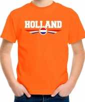 Nederlands elftal holland supporter t-shirt oranje voor kids kopen