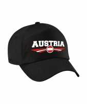 Oostenrijk austria landen pet baseball cap zwart voor volwassenen kopen