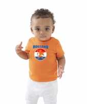Oranje fan shirt kleding holland met oranje leeuw koningsdag ek wk voor peuters kopen
