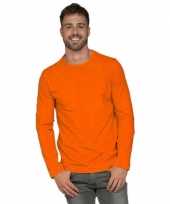 Oranje lange mouwen shirt voor heren kopen