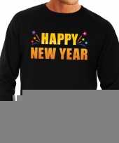 Oud en nieuw sweater trui happy new year zwart heren kopen