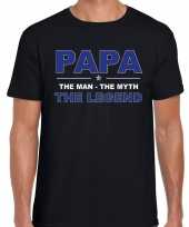 Papa the legend shirt heren zwart vaderdag cadeau kopen