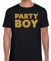 Party boy fun t-shirt zwart voor heren kopen