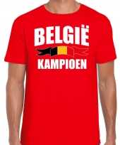 Rood fan shirt kleding belgie kampioen ek wk voor heren kopen