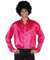 Roze rouche overhemd voor heren kopen