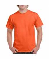 Set van 2x stuks oranje t shirts voordelig maat 2xl kopen