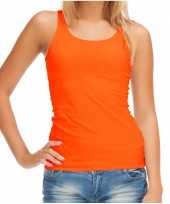Sols tanktop mouwloos t-shirt singlet oranje supporter koningsdag voor dames kopen