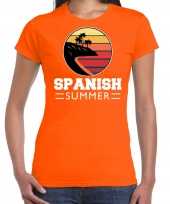 Spanish summer shirt party outfit kleding oranje voor dames spaanse zomer strandfeest kopen