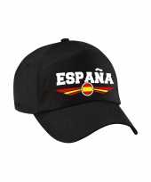Spanje espana landen pet baseball cap zwart voor volwassenen kopen