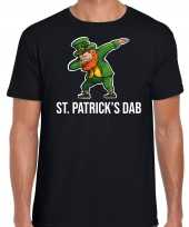 St patricks dab feest-shirt outfit zwart voor heren st patricksday swag dabbin kopen