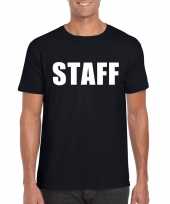 Staff t-shirt zwart voor heren kopen