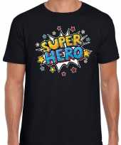 Super hero kado shirt voor verjaardag zwart voor heren kopen
