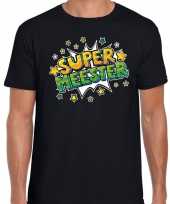 Super meester kado shirt voor verjaardag zwart voor heren kopen