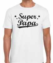 Super papa fun t-shirt wit voor heren kopen